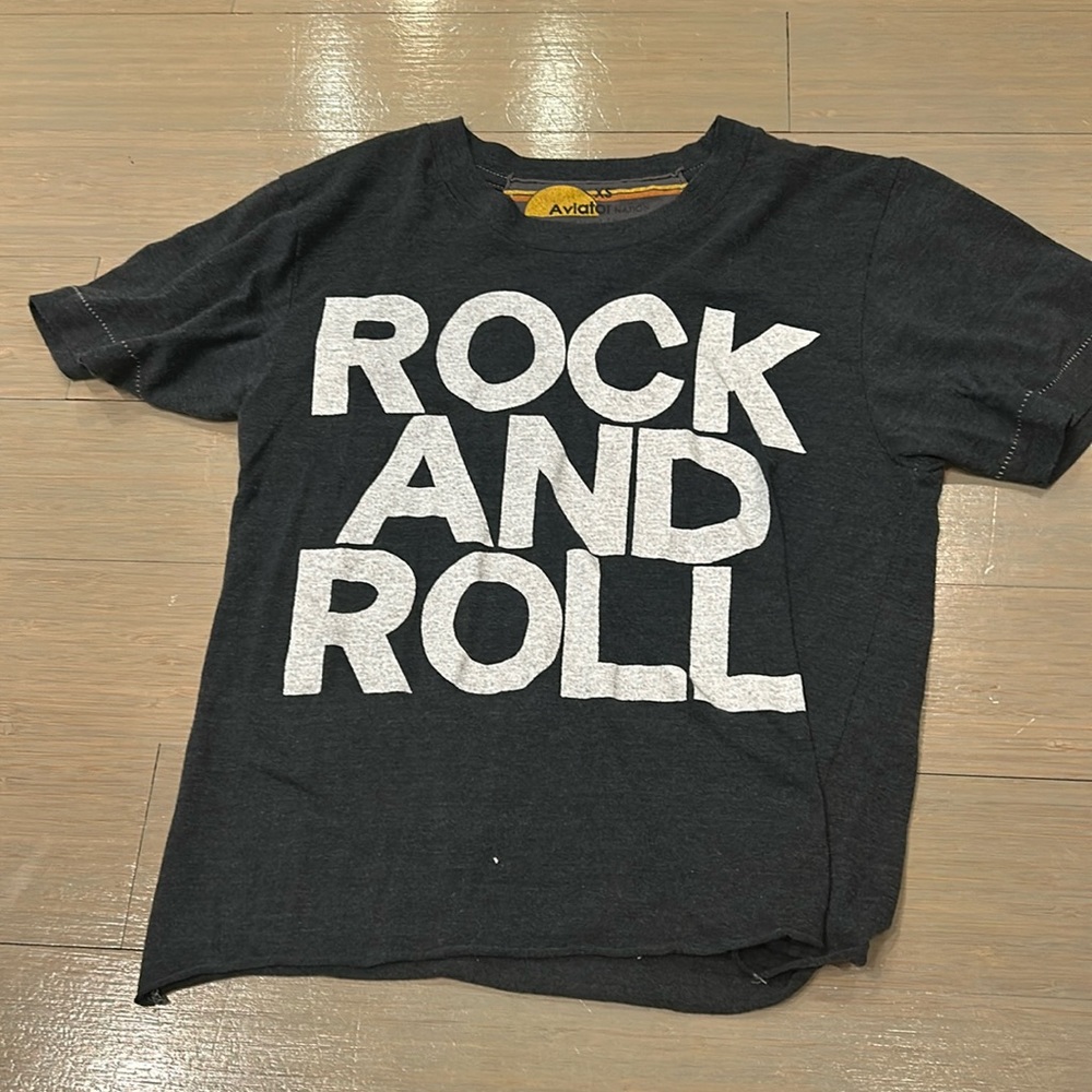 Aviator nation charcoal boyfriend tee